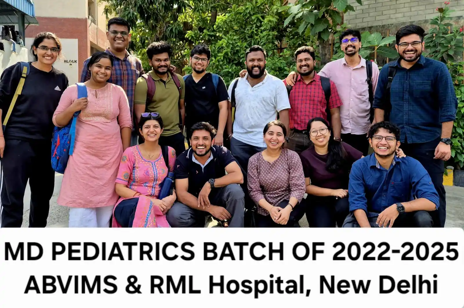 MD Pediatrics Batch 2022–2025, ABVIMS Dr. RML Hospital, New Delhi